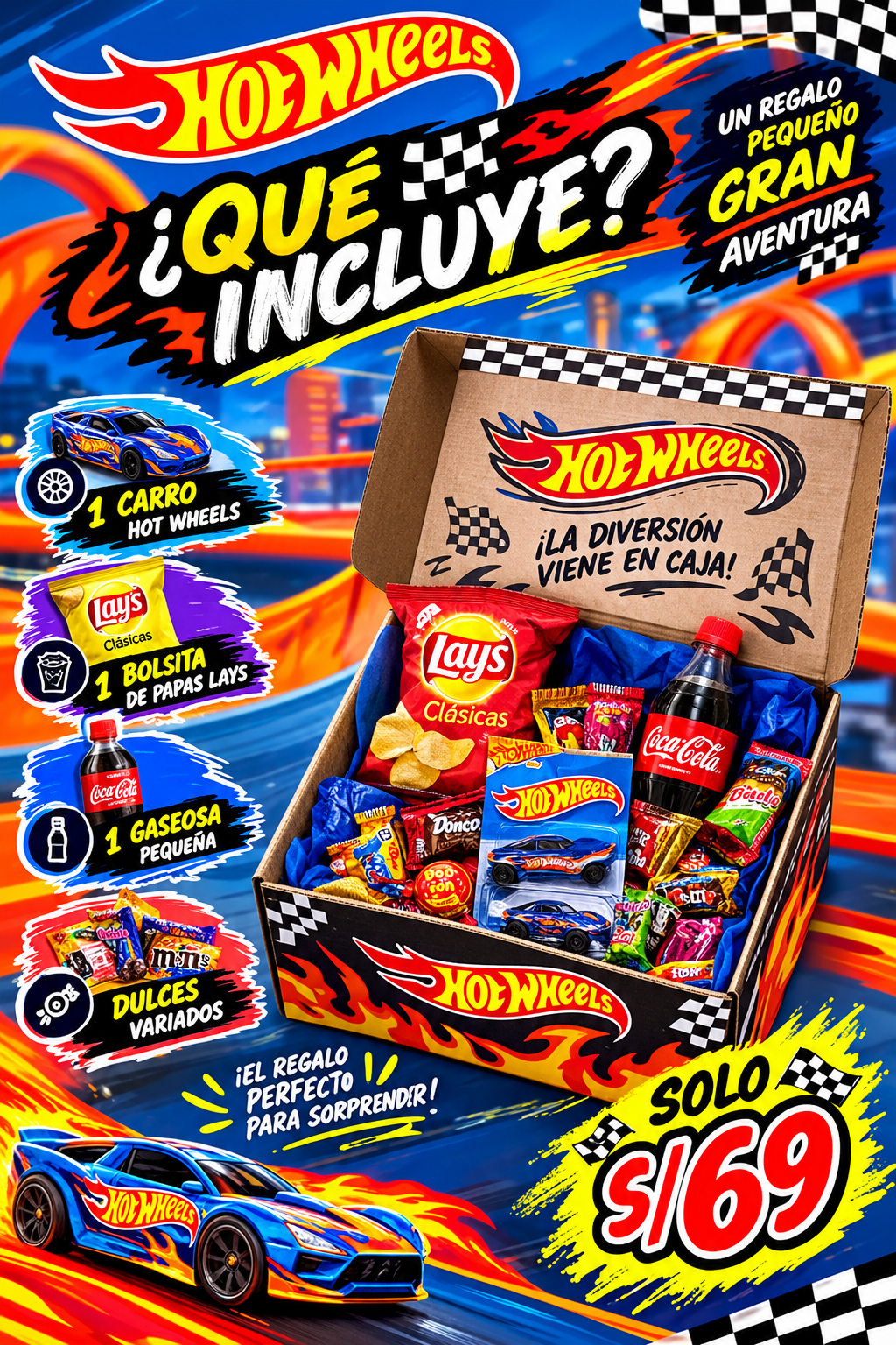 CAJITAS HOT WHEELS
